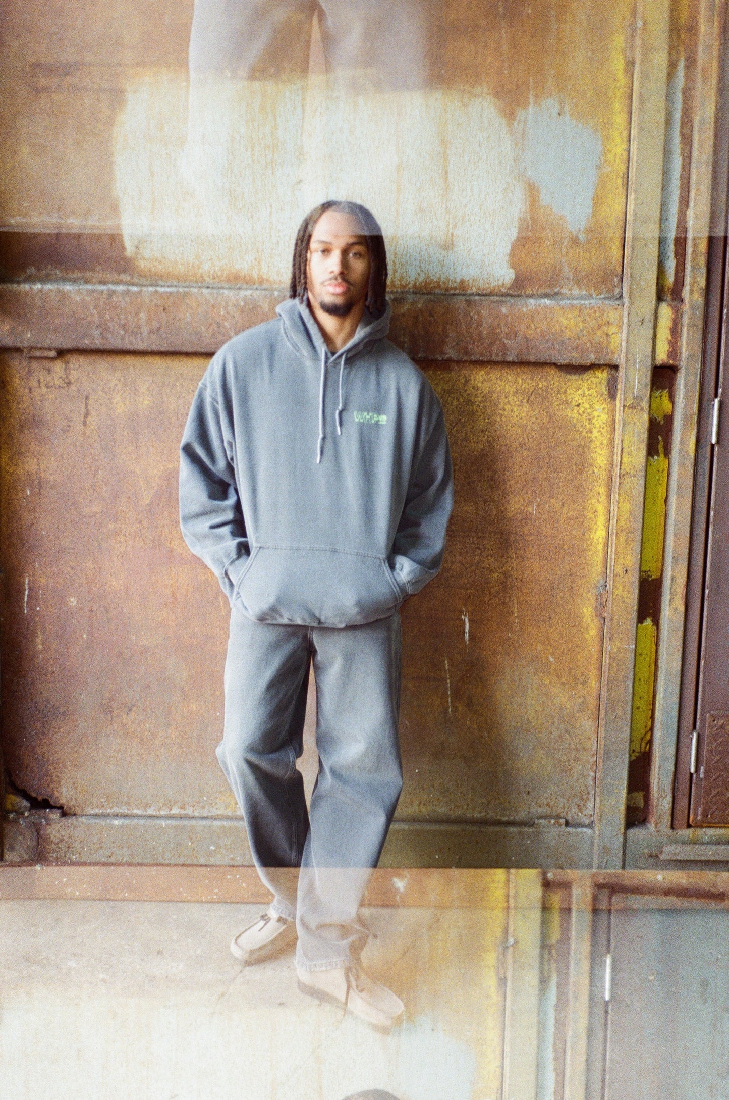 WHP x UN:IK 'Since 2006' Vintage Washed Hoodie - Black