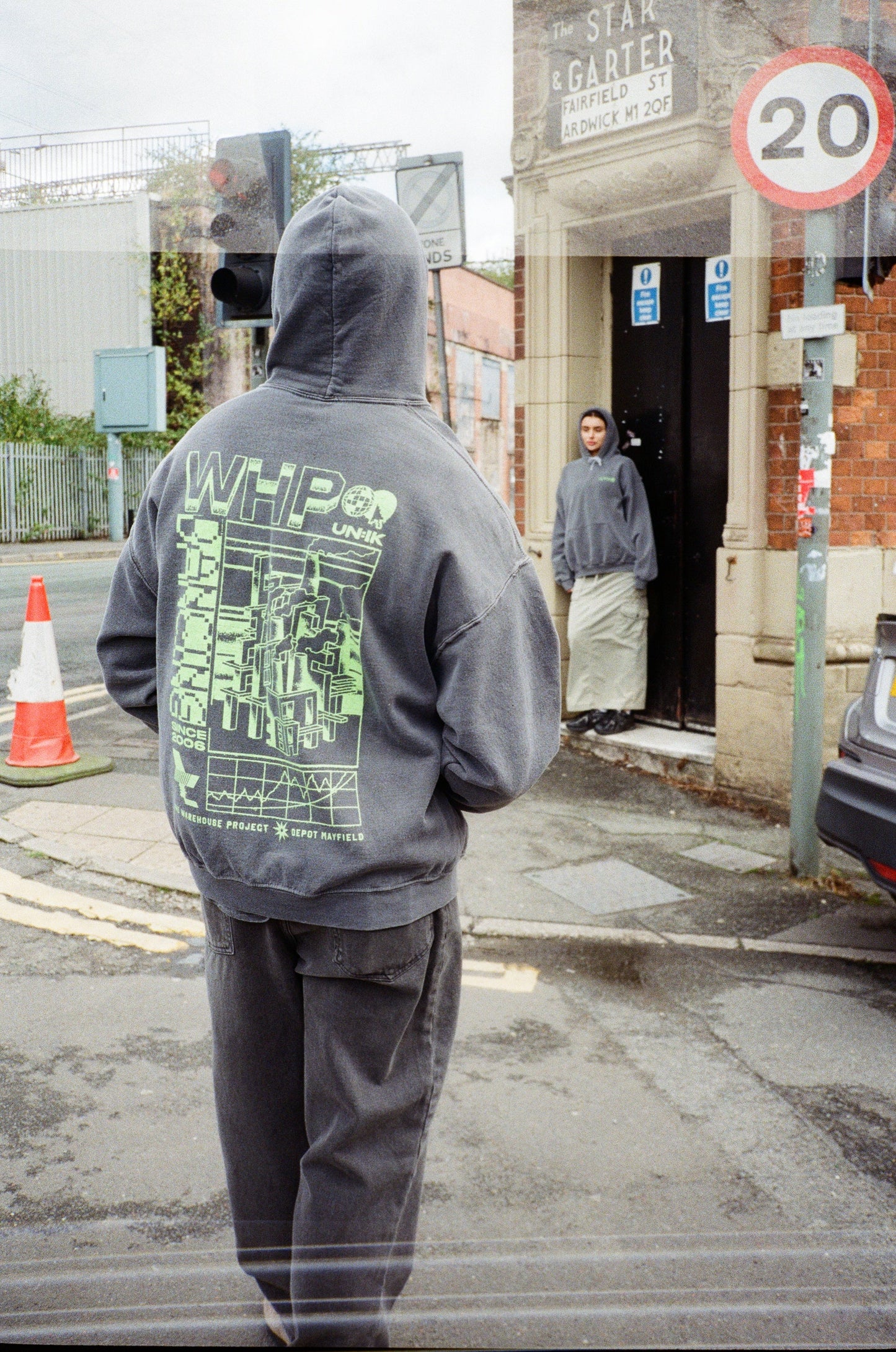 WHP x UN:IK 'Since 2006' Vintage Washed Hoodie - Black