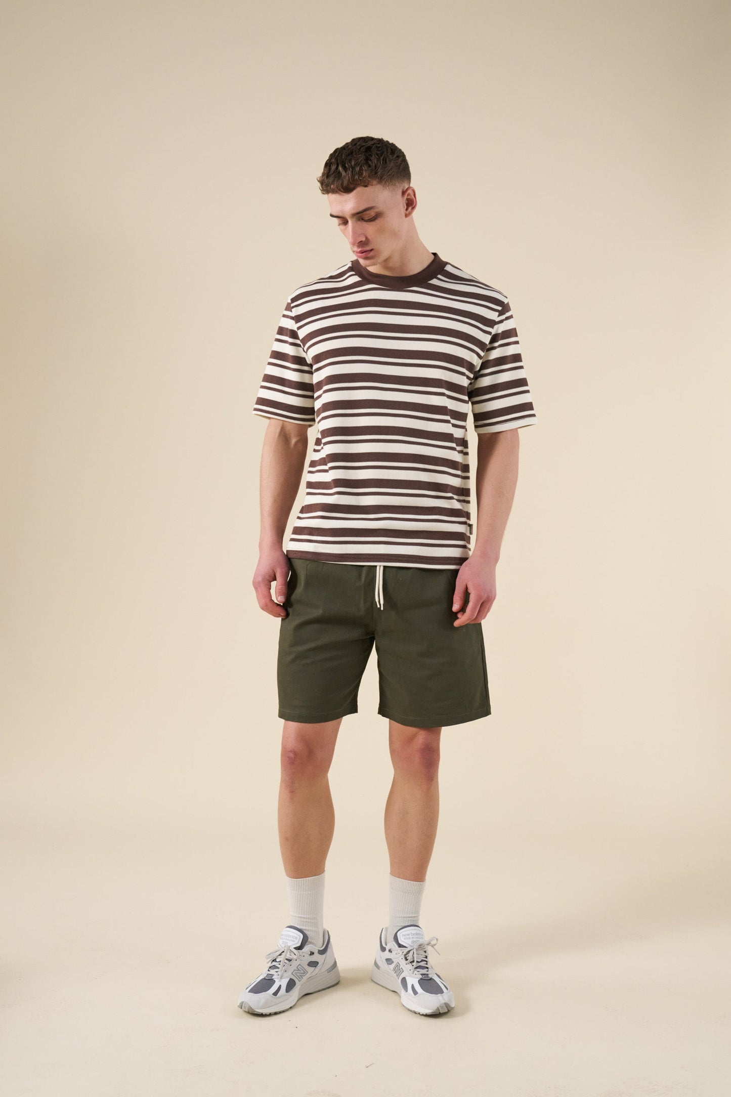 bound Canvas Shorts - Army Green