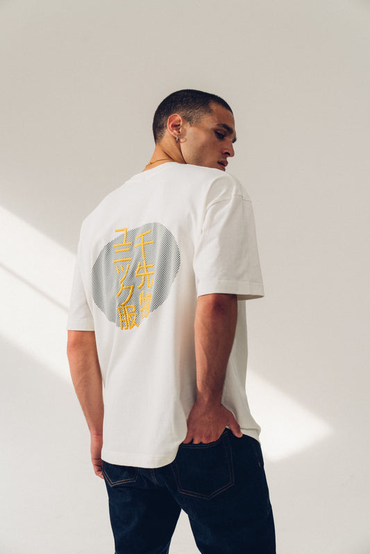 A Thousand Futures 'Kyoto' Embroidered Tee - White