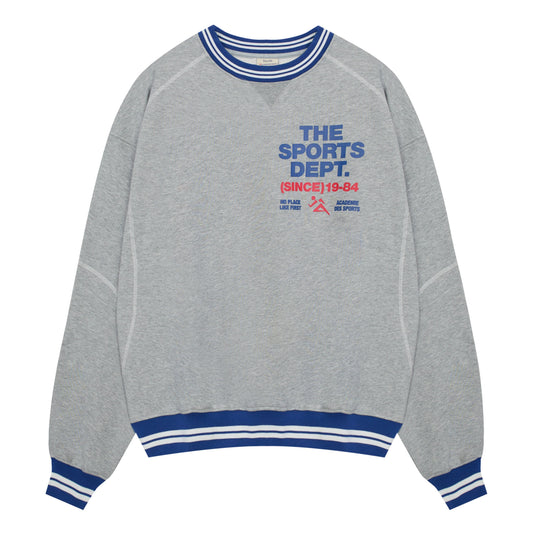 Vice 84 'The Sports Dept' Heavyweight Sweater - Heather Grey