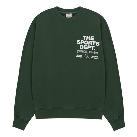 Vice 84 'The Sports Dept' Heavyweight Washed Sweater - Green