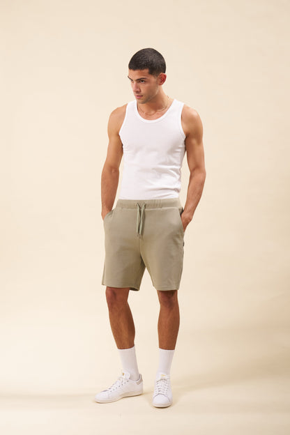 bound Pique Waffle Shorts - Sage