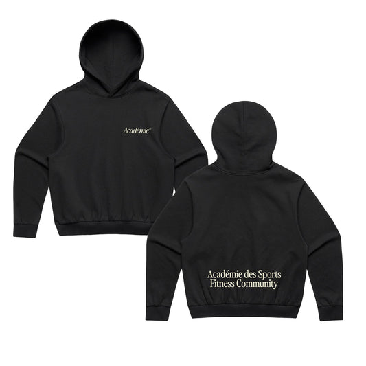 Vice 84 'Uniforme' Boxy Hoodie - Black