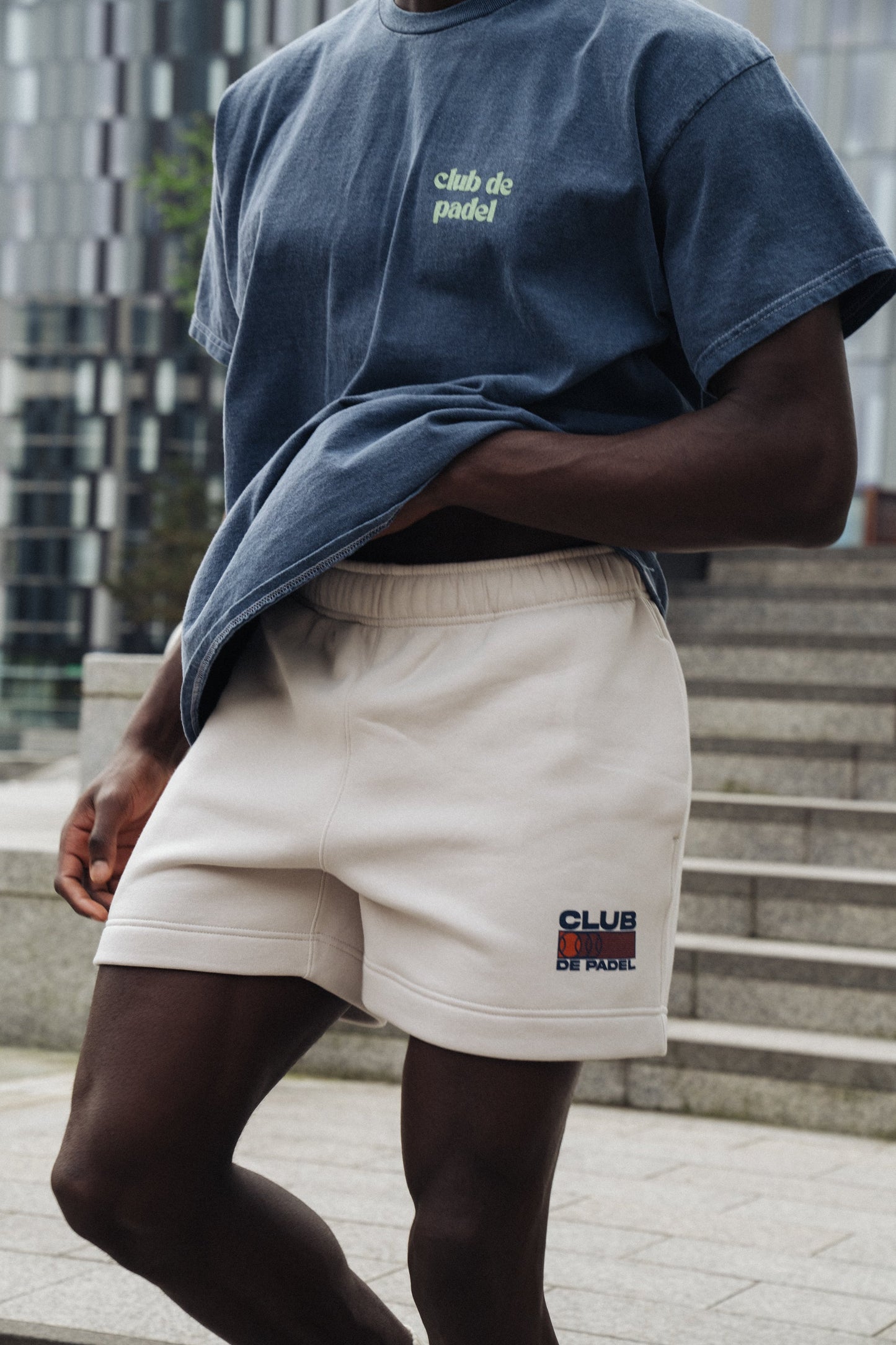 Club de Padel 'Heritage' Jogger Shorts - Bone