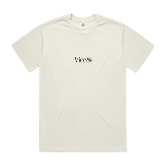 Vice 84 Premium Heavy 270GSM Boxy Tee - Ecru