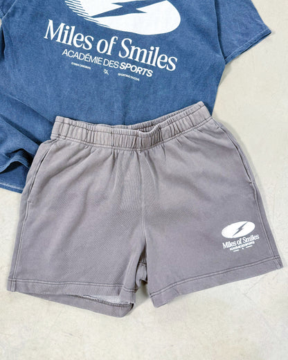 Vice 84 'Miles of Smiles' Jogger Shorts - Faded Grey