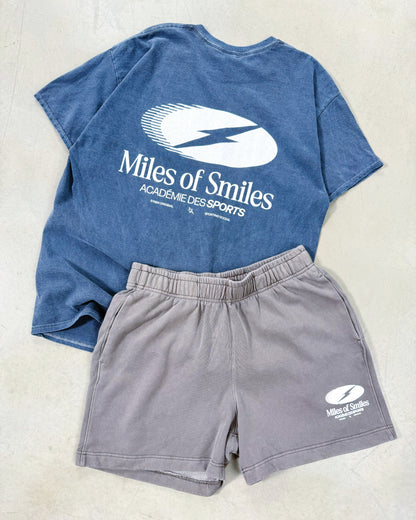 Vice 84 'Miles of Smiles' Jogger Shorts - Faded Grey