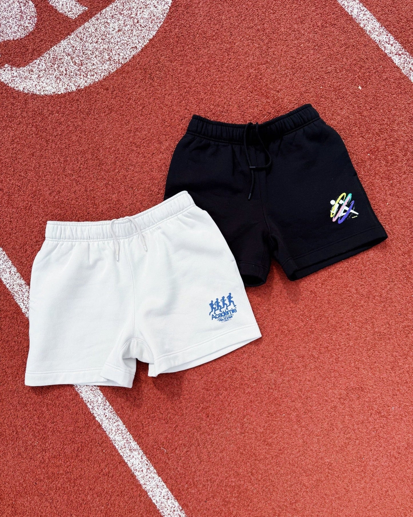 Vice 84 'Retro Spray' Jogger Shorts - Black