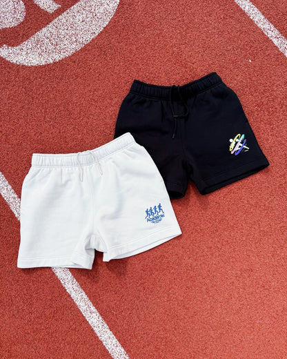 Vice 84 'Retro Spray' Jogger Shorts - Black