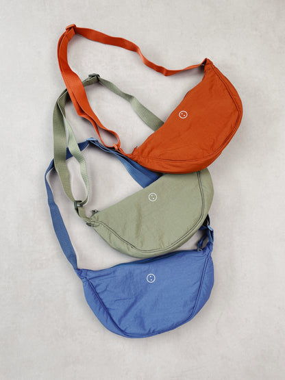 Essentials Oxford Nylon Cross Body Bag - Blue