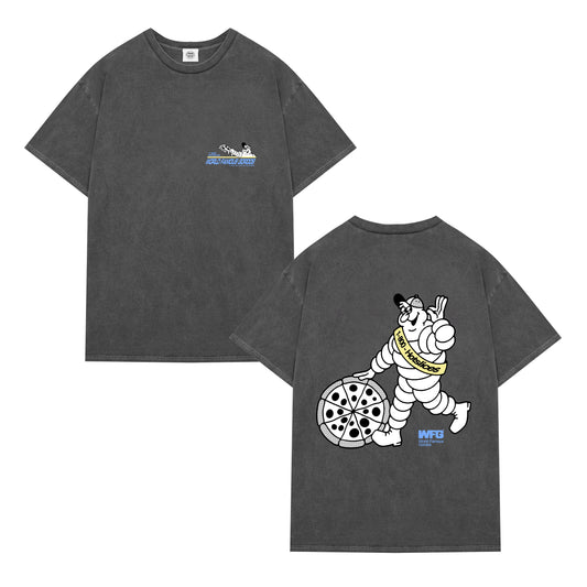 World Famous Gordos 'Check Your Pressure' Vintage Washed Tee - Black