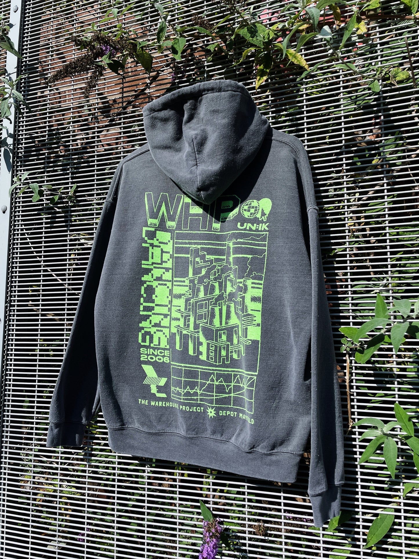 WHP x UN:IK 'Since 2006' Vintage Washed Hoodie - Black