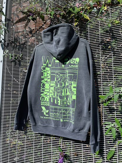 WHP x UN:IK 'Since 2006' Vintage Washed Hoodie - Black