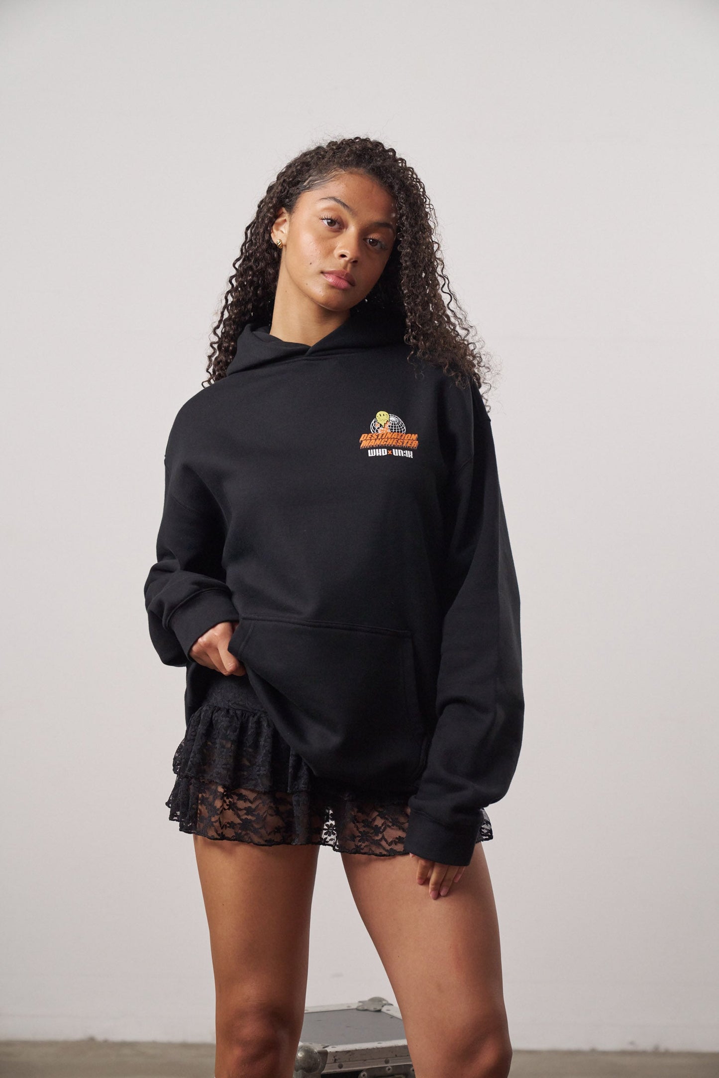 WHP x UN:IK 'Destination Manchester' Hoodie - Black
