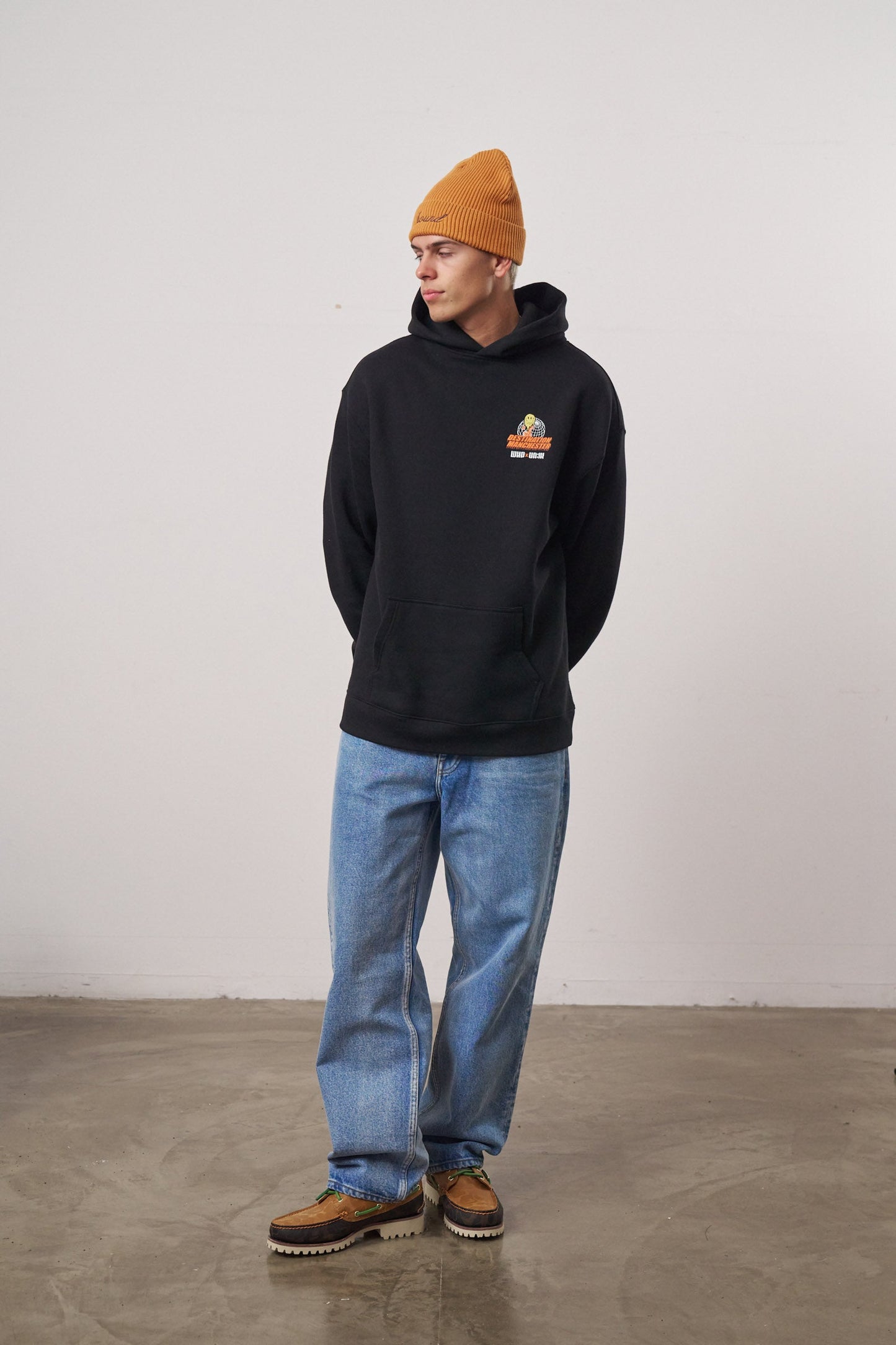WHP x UN:IK 'Destination Manchester' Hoodie - Black