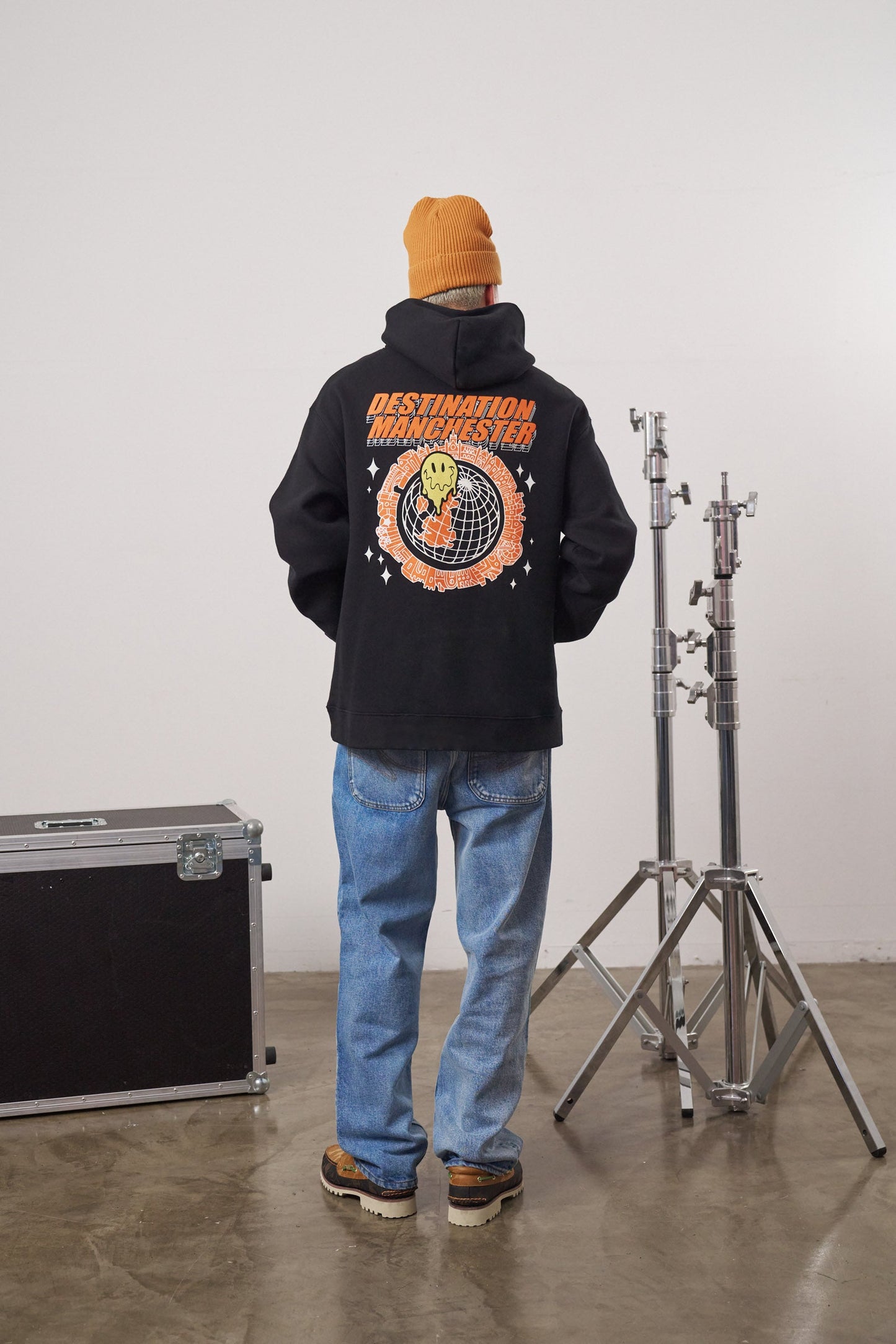 WHP x UN:IK 'Destination Manchester' Hoodie - Black