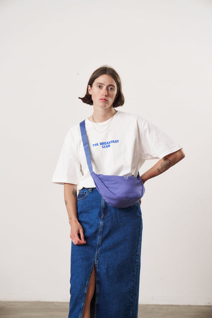 Essentials Oxford Nylon Cross Body Bag - Blue