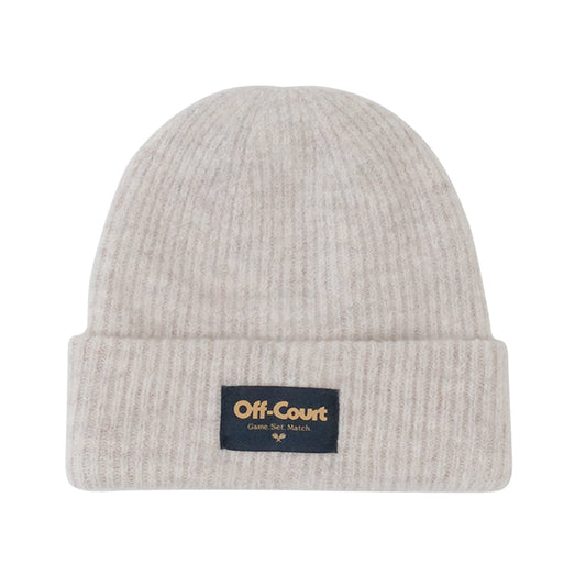 Vice 84 'Off-Court GSM' Cosy Ribbed Beanie - Almond