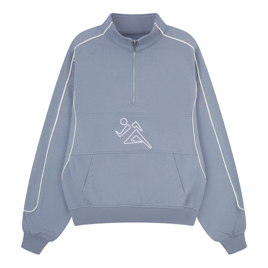 Vice 84 'Stadium' Heavyweight 1/4 Zip - Blue