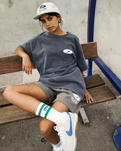 Vice 84 'Miles of Smiles' Jogger Shorts - Faded Grey